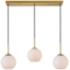 Baxter 36" Wide Brass Multi-Light Pendant w/ Frosted Glass