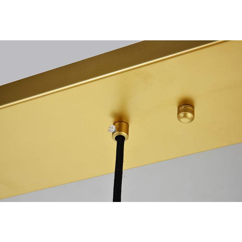 Image 6 Baxter 41 3/4" Wide Brass 5-Light Linear Pendant more views