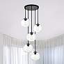 Thumbnail1 of Baxter 5 Lts Black Pendant With Clear Glass