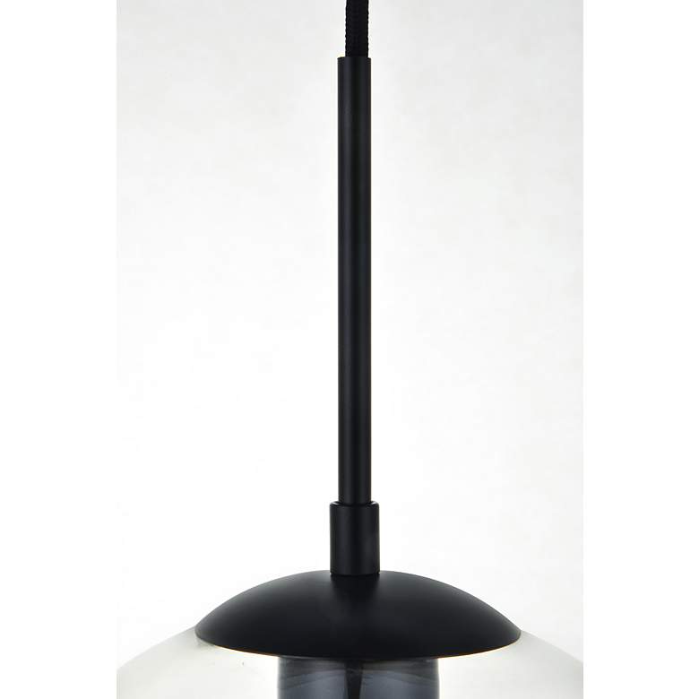 Image 6 Baxter 5 Lts Black Pendant With Clear Glass more views