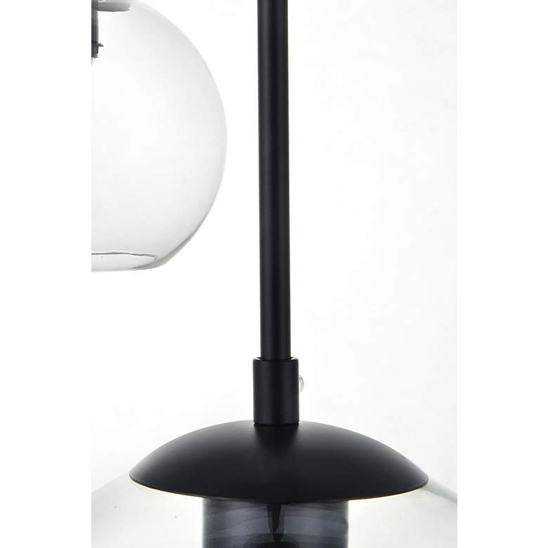 Image 6 Baxter 54" Wide Black and Clear Multi Light Pendant more views