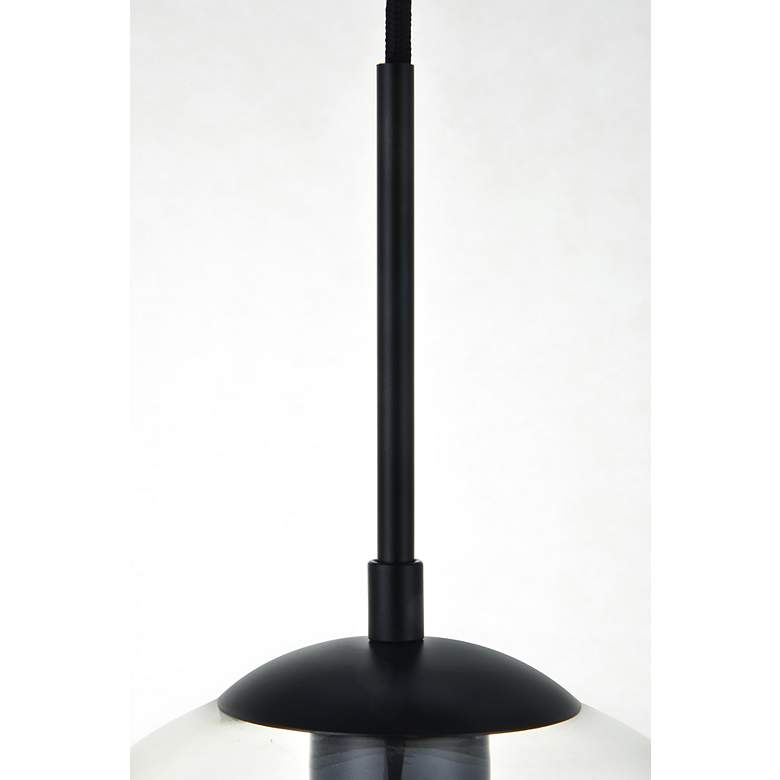 Image 5 Baxter 9 3/4" Wide Black and Clear Glass Mini Pendant more views