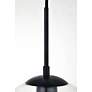 6_Baxter 9 3/4" Wide Black and Clear Glass Mini Pendant more views