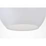 4_Baxter 9 3/4" Wide Brass Mini Pendant w/ Frosted White Glass more views