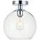 Baxter 9 3/4" Wide Chrome Globe Ceiling Light
