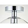 6_Baxter 9 3/4" Wide Chrome Globe Ceiling Light more views