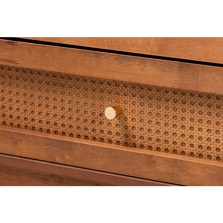 Image 3 Baxton Ramiel 47 1/4" Wide Natural Wood and Rattan Modern Dresser more views