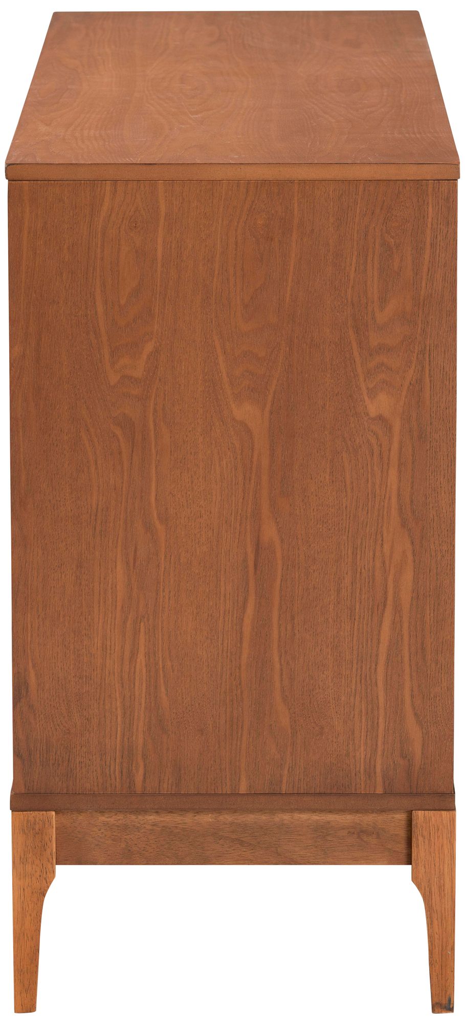 Baxton Ramiel 47 1/4" Wide Natural Wood and Rattan Modern Dresser