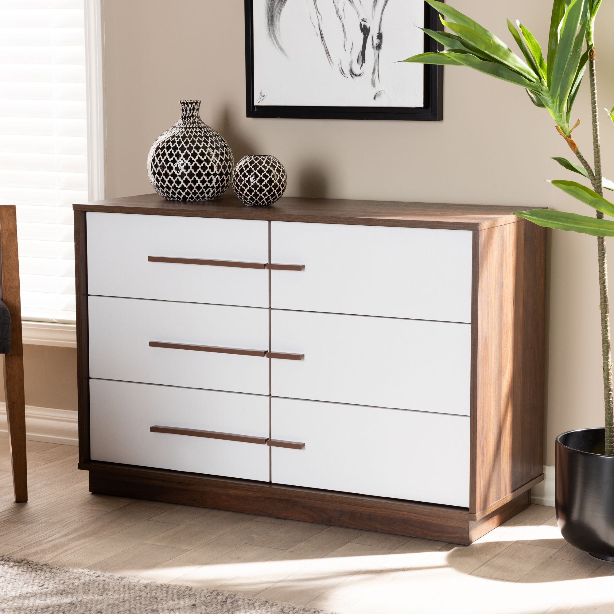 baxton studio walnut dresser