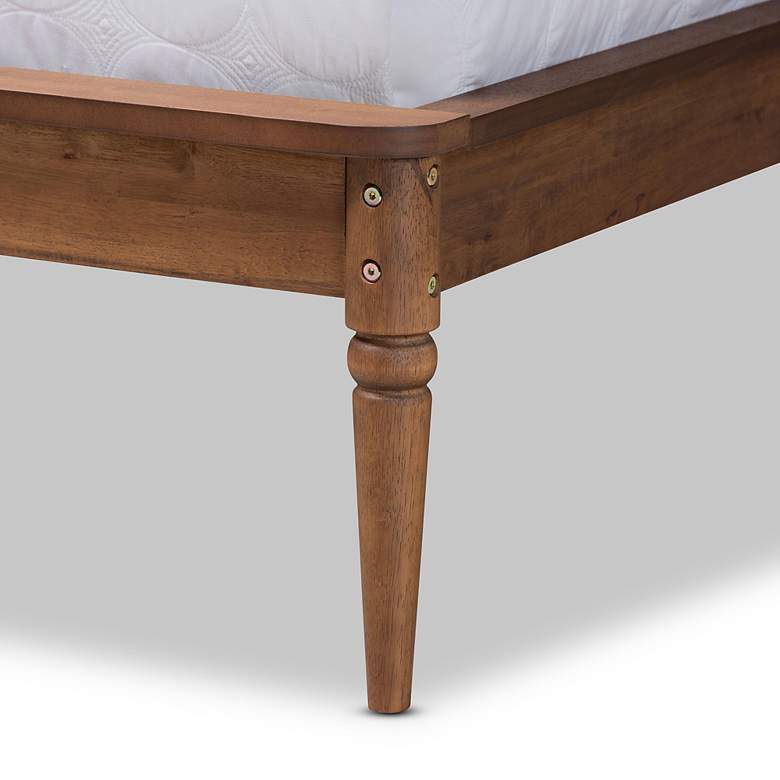 Image 4 Baxton Studio Abel Walnut Brown Wood Full Size Platform Bed more views