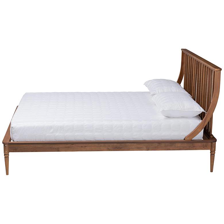 Image 6 Baxton Studio Abel Walnut Brown Wood Full Size Platform Bed more views