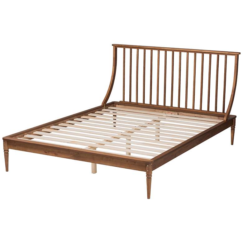 Image 7 Baxton Studio Abel Walnut Brown Wood Full Size Platform Bed more views
