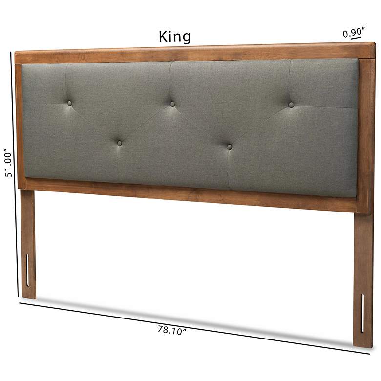 Image 5 Baxton Studio Abner Wood King Size Headboard more views