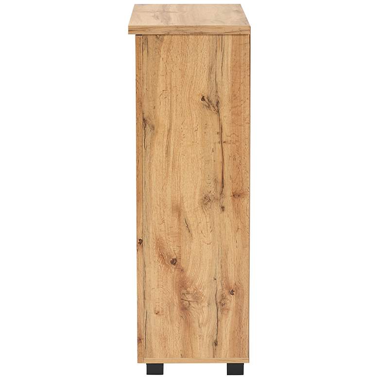 Image 7 Baxton Studio Adalwin 30 1/4"W Oak Brown 2-Door Shoe Cabinet more views