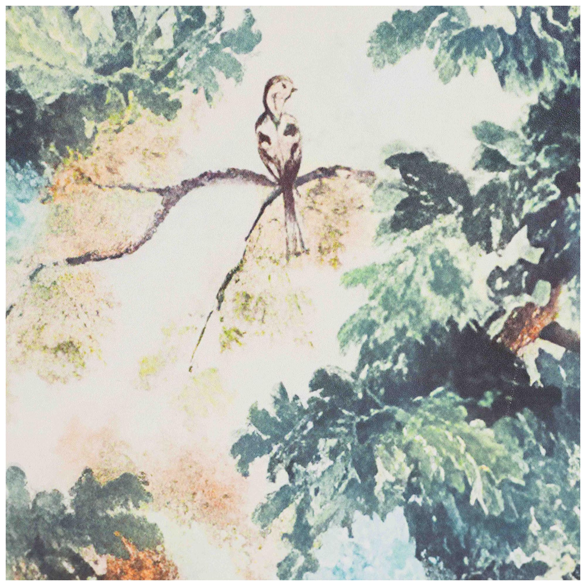 Baxton Studio Adeline End Table with Printed Nature Motif - 3 Drawer