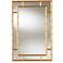Baxton Studio Adra Gold Finished Bamboo Accent Wall Mirror