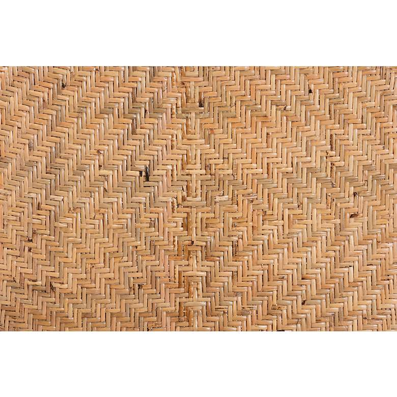Image 5 Baxton Studio Adrena 30" Natural Brown Rattan Bar Stool more views