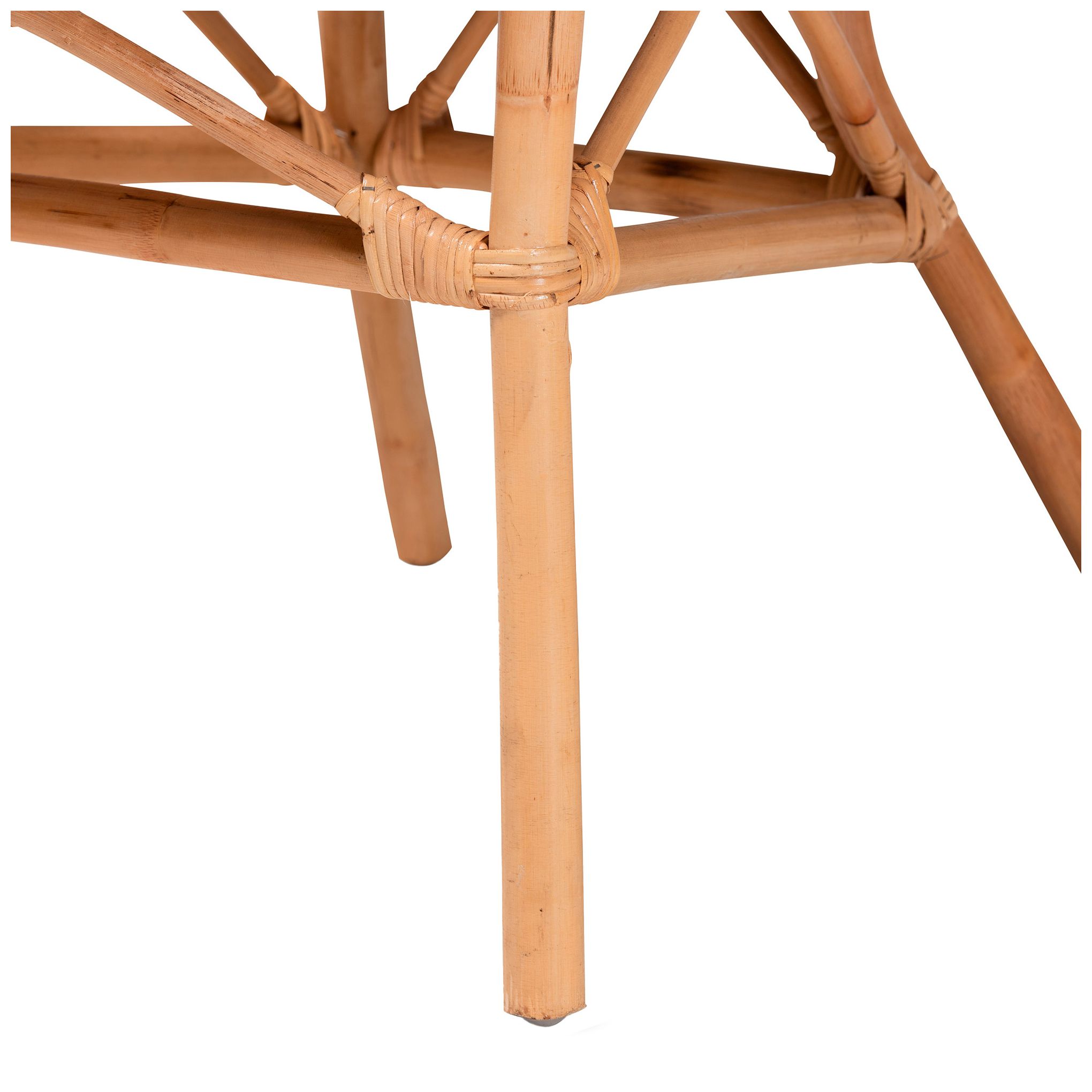 Thumbnail3 of Baxton Studio Adrina Modern Bohemian Natural Brown Rattan Dining Chair more views