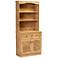 Baxton Studio Agni 31 1/2" Wide Oak Brown 2-Door Hutch Cabinet