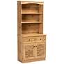2_Baxton Studio Agni 31 1/2" Wide Oak Brown 2-Door Hutch Cabinet