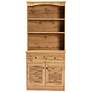 5_Baxton Studio Agni 31 1/2" Wide Oak Brown 2-Door Hutch Cabinet more views