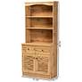 7_Baxton Studio Agni 31 1/2" Wide Oak Brown 2-Door Hutch Cabinet more views