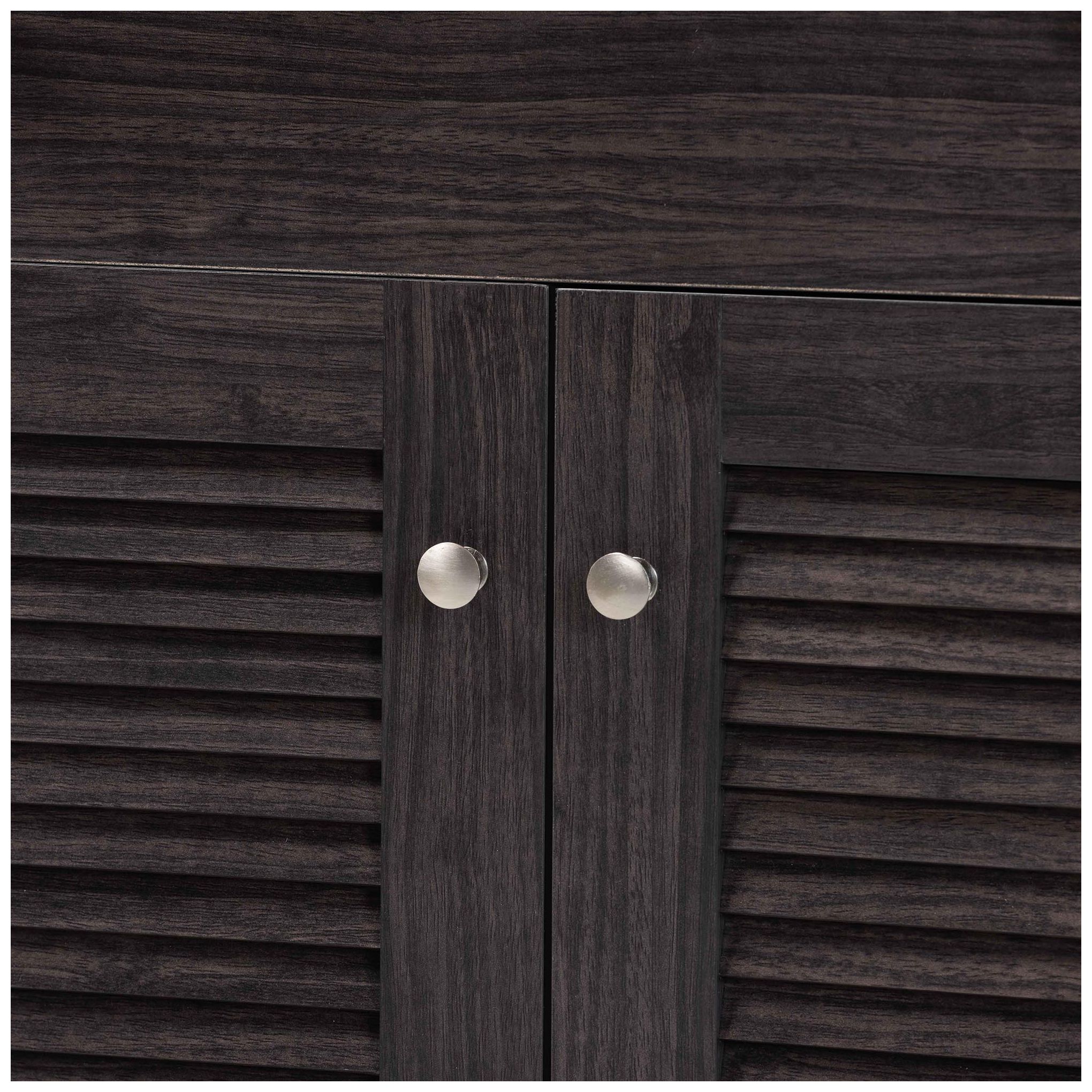 Image 6 Baxton Studio Agni Modern Dark Brown Buffet and Hutch Kitchen Cabinet more views