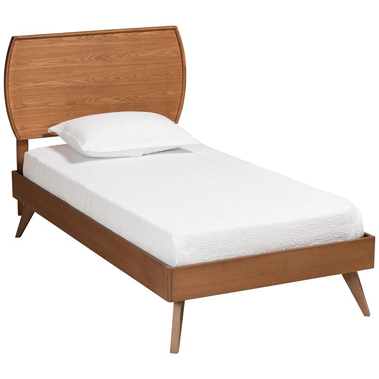 Image 2 Baxton Studio Aimi Walnut Brown Twin Size Platform Bed