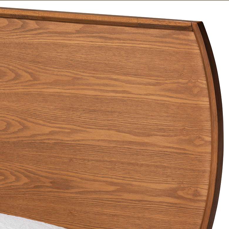 Image 3 Baxton Studio Aimi Walnut Brown Twin Size Platform Bed more views