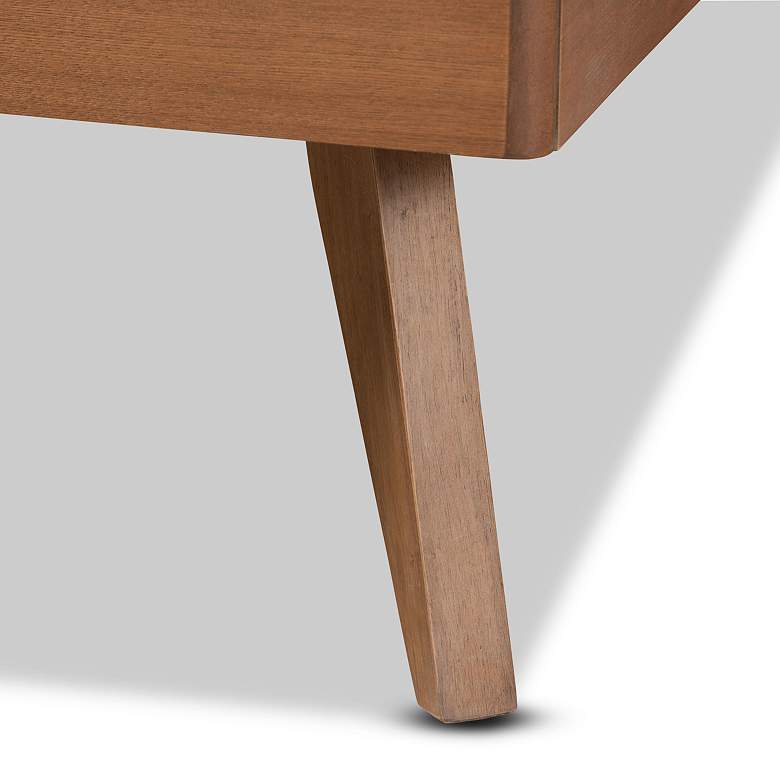 Image 4 Baxton Studio Aimi Walnut Brown Twin Size Platform Bed more views