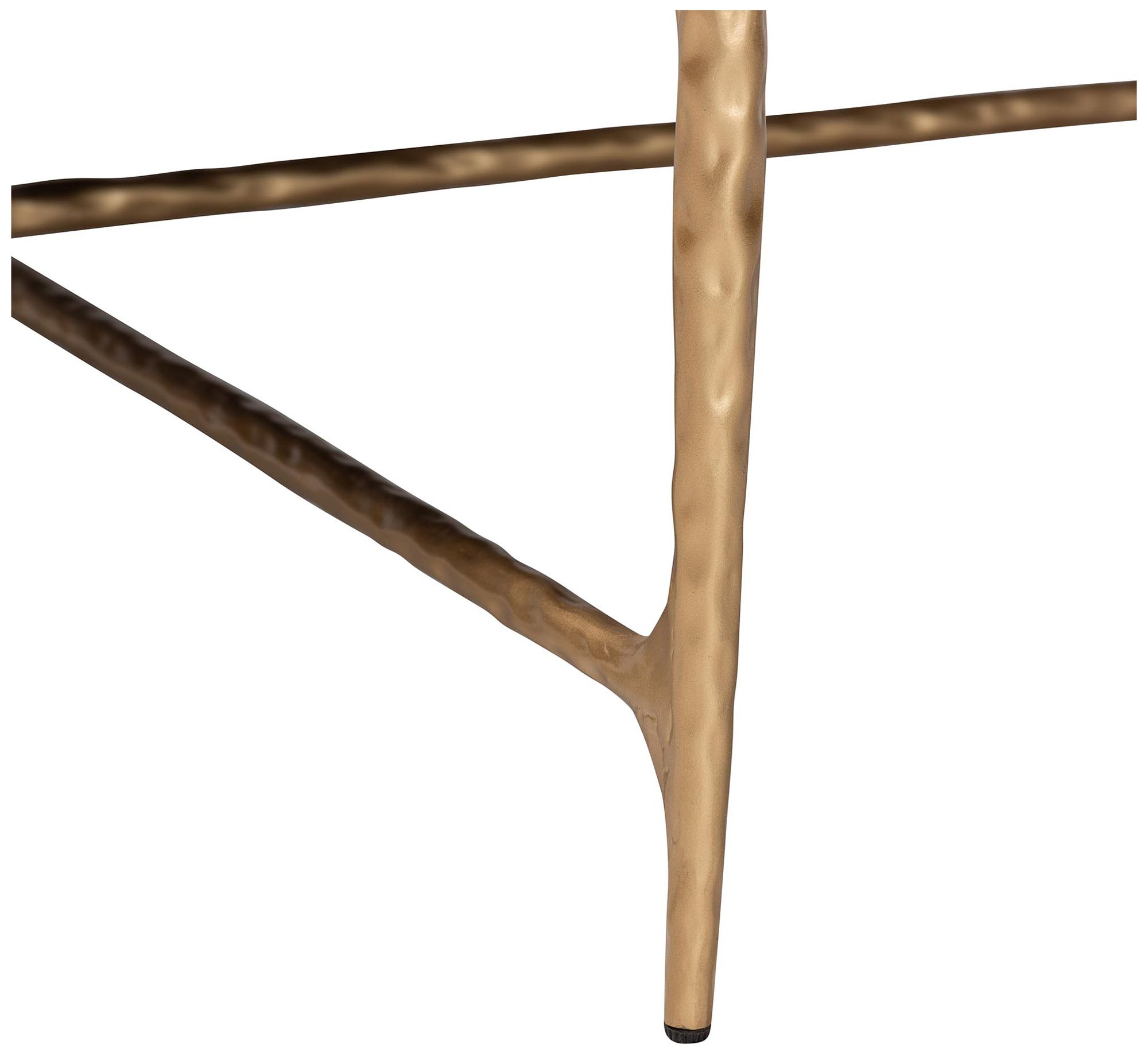 Image 4 Baxton Studio Akanji Marble Coffee Table - Rustic Accent Table, Square more views