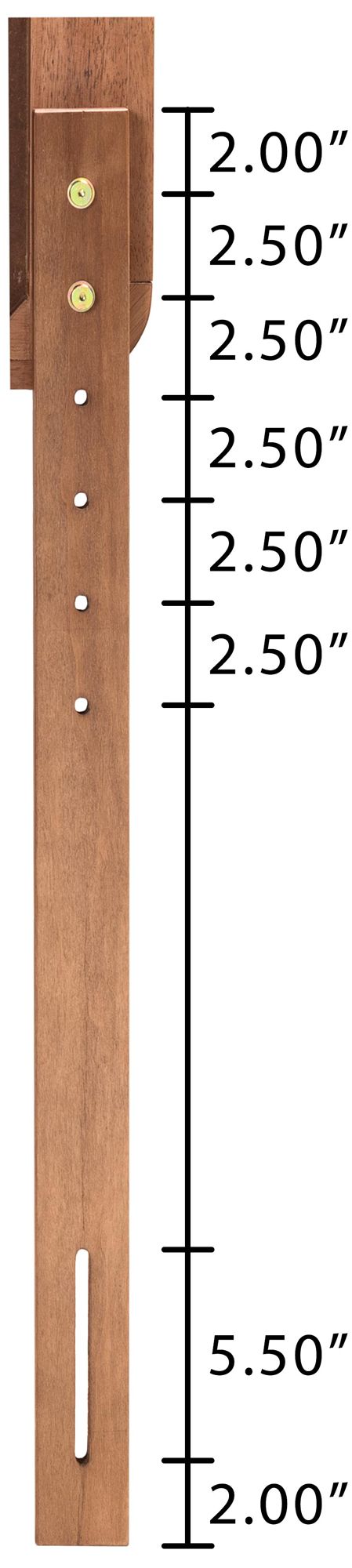 Baxton Studio Akemi Ash Walnut Rubberwood Twin Headboard