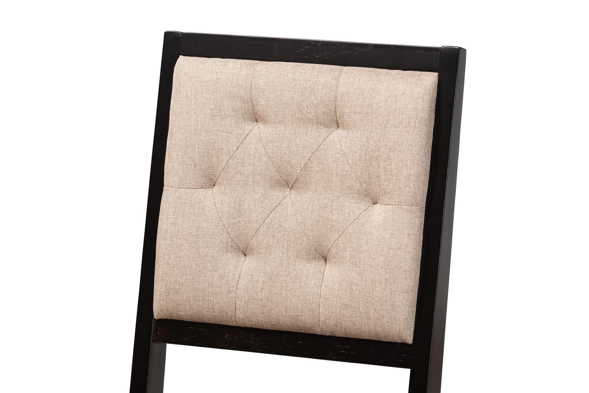 Image 4 Baxton Studio Alani Beige Fabric 5-Piece Dining Set more views