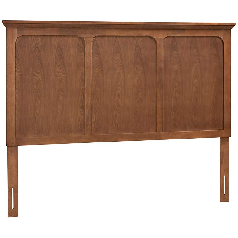 Image 2 Baxton Studio Alarice Ash Walnut Wood Queen Size Headboard