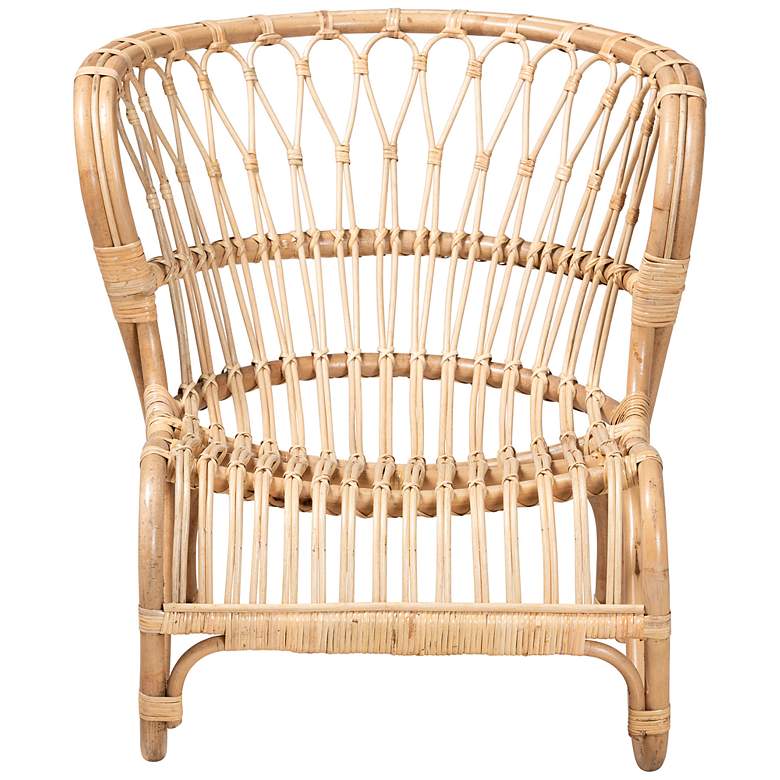 Image 6 Baxton Studio Alaya Natural Brown Rattan Accent Chair more views