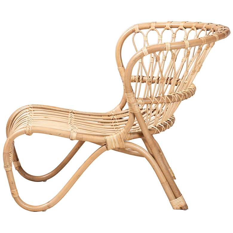Image 7 Baxton Studio Alaya Natural Brown Rattan Accent Chair more views