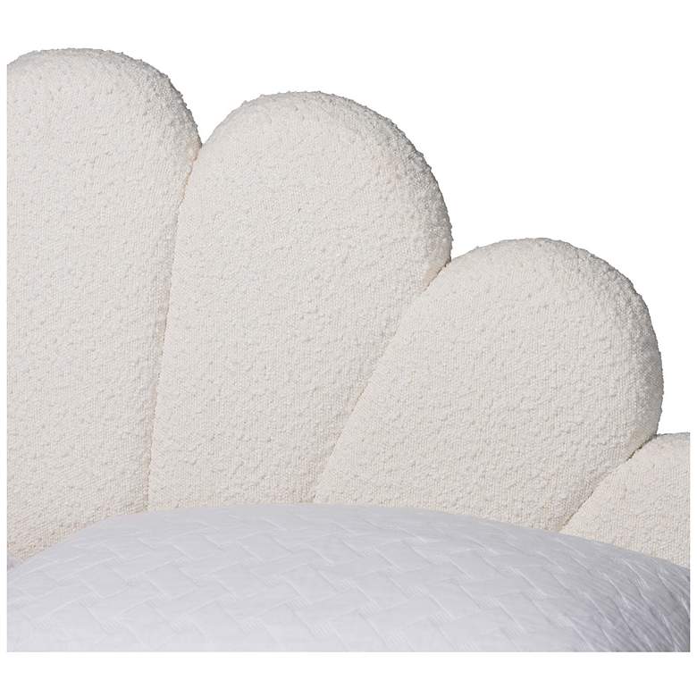 Image 6 Baxton Studio Albion Boucle Cream Fabric Upholstered Platform Queen Bed more views