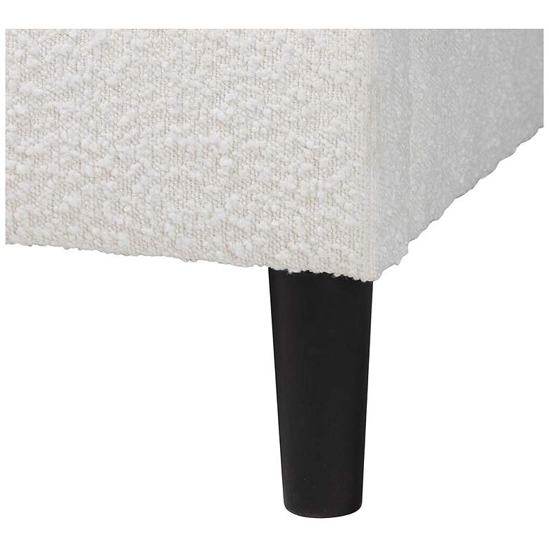 Image 7 Baxton Studio Albion Boucle Cream Fabric Upholstered Platform Queen Bed more views