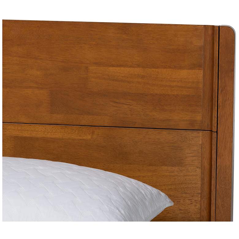 Image 6 Baxton Studio Aldith Japandi Walnut Brown Queen Platform Bed more views