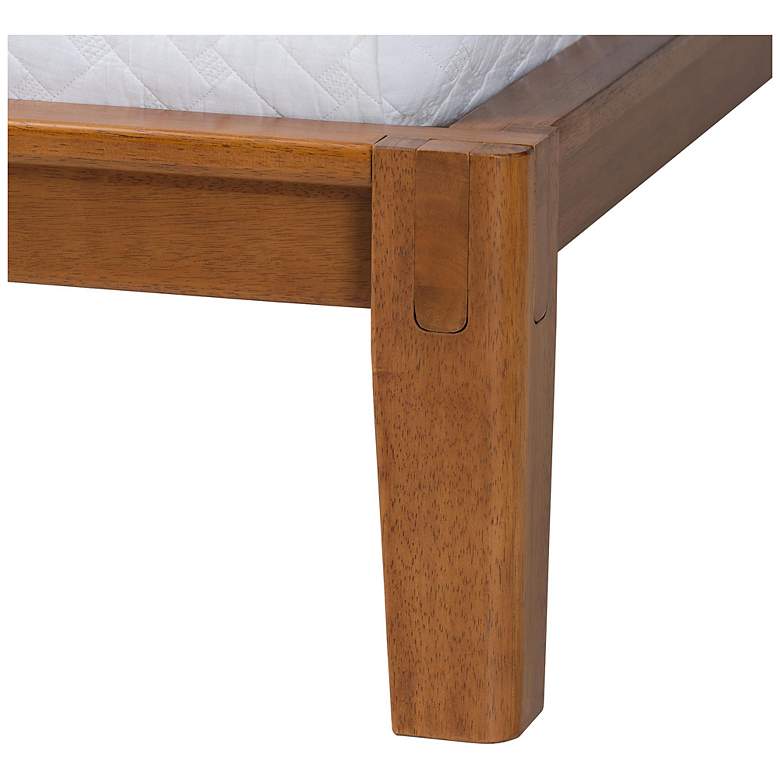 Image 7 Baxton Studio Aldith Japandi Walnut Brown Queen Platform Bed more views