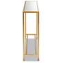 5_Baxton Studio Alessa 59 3/4" Wide Brushed Gold Console Table more views