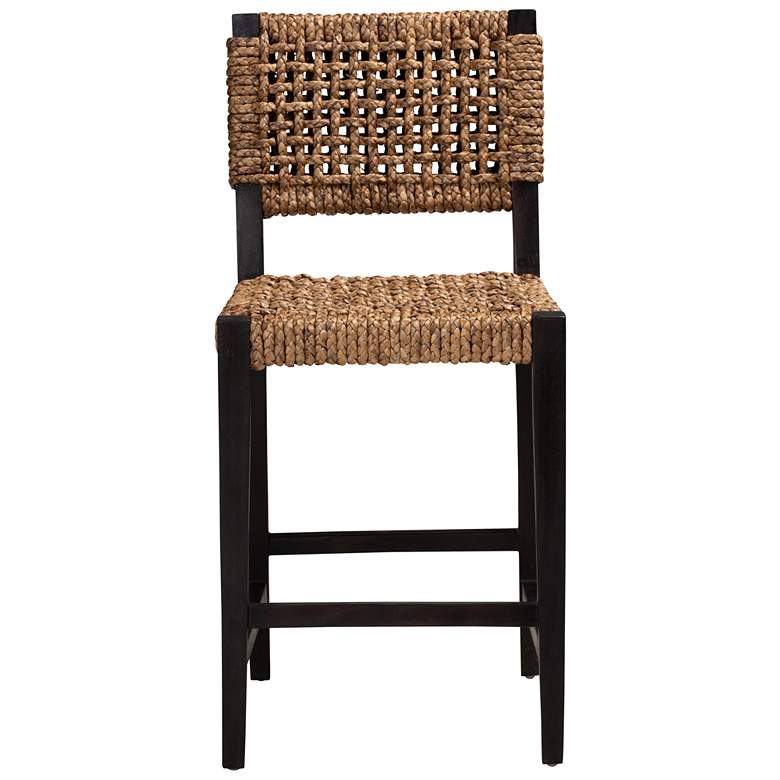 Image 6 Baxton Studio Alise 24 1/4" Dark Brown Wood Counter Stool more views