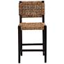 6_Baxton Studio Alise 24 1/4" Dark Brown Wood Counter Stool more views