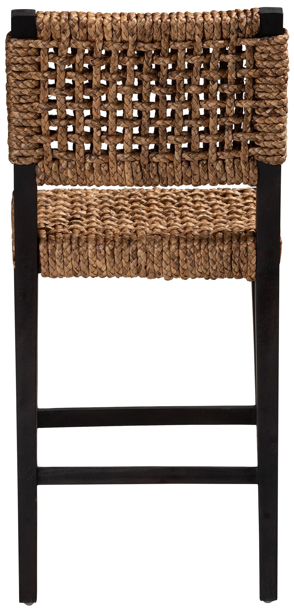 Baxton Studio Alise 24 1/4" Dark Brown Wood Counter Stool