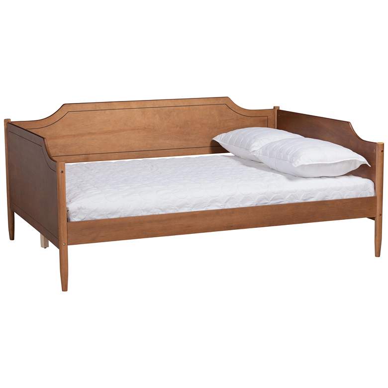 Image 1 Baxton Studio Alya Walnut Brown Wood Full Size Daybed