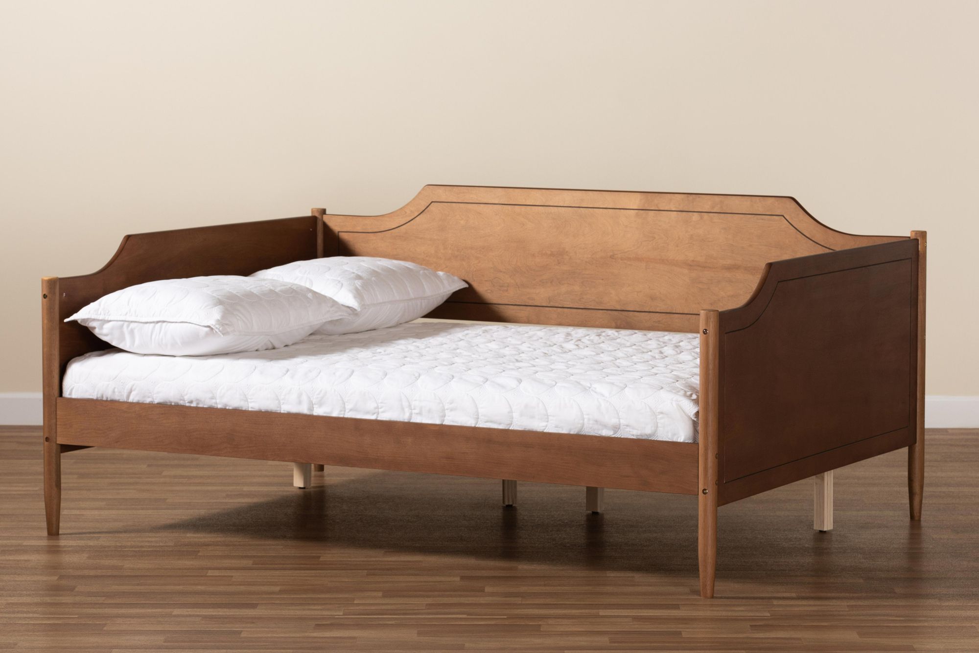 Baxton Studio Alya Walnut Brown Wood Full Size Daybed