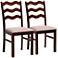 Baxton Studio Amara Warm Gray Fabric Dining Chairs Set of 2
