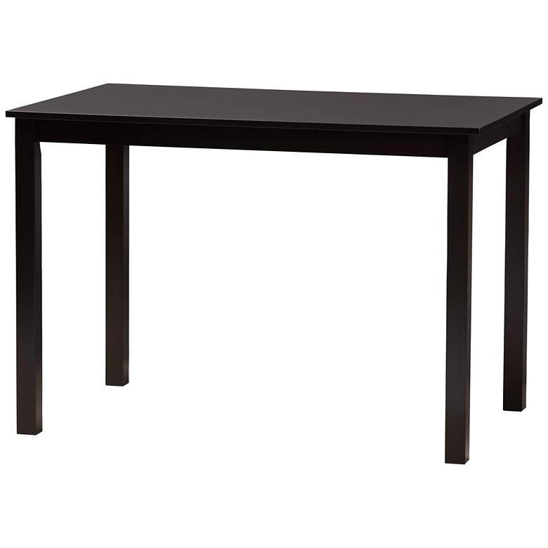 Image 7 Baxton Studio Ani Dark Brown Wood 5-Piece Dining Set more views
