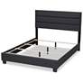 3_Baxton Studio Ansa Dark Grey Fabric Upholstered Queen Size Bed more views