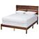 Baxton Studio Anthony Walnut Brown Finished Wood Queen Size Panel Bed